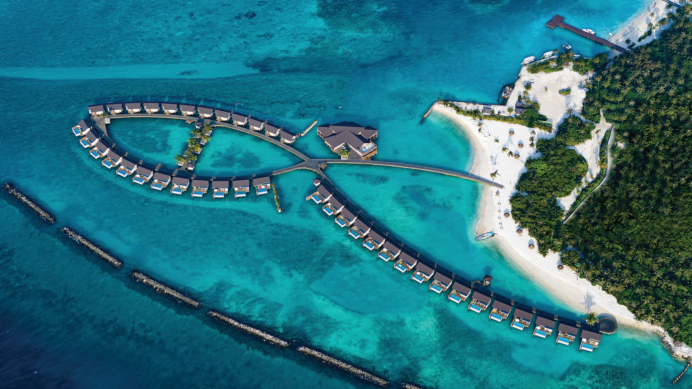 10 Nights Holiday at Atmosphere Kanifushi & Atlantis the Palm with Water Villa