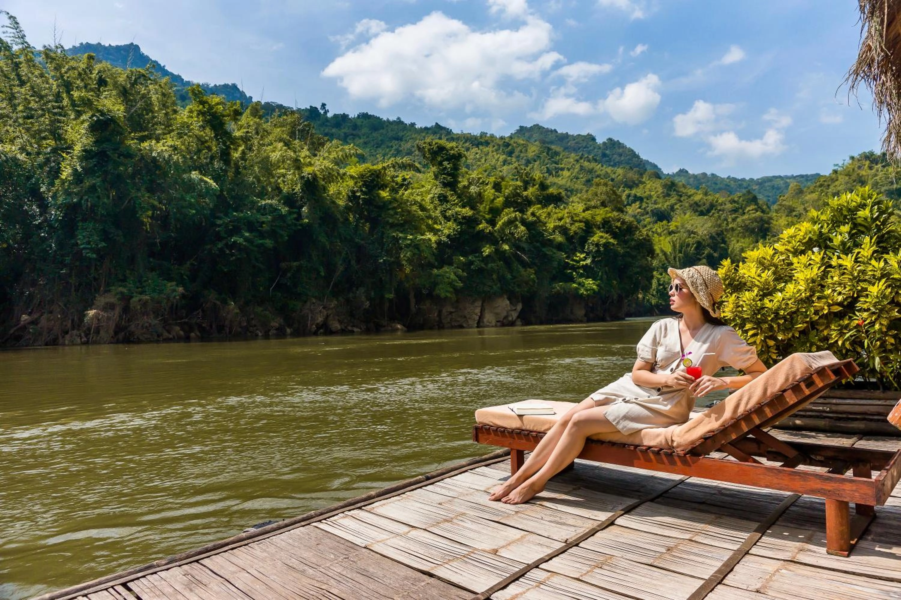 No WiFi. No electricity. Would you still go? 100% Pure Nature. Total digital detox at River Kwai Jungle Rafts