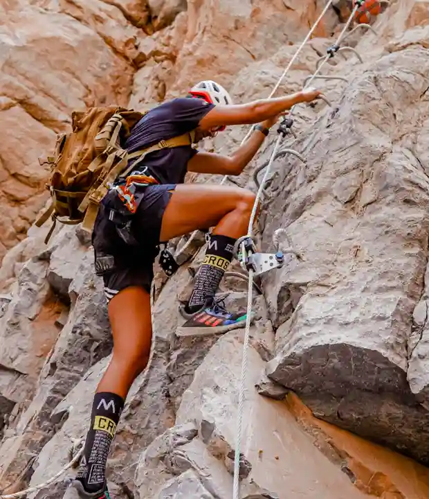 10.	Abseil Down Rocky Cliffs