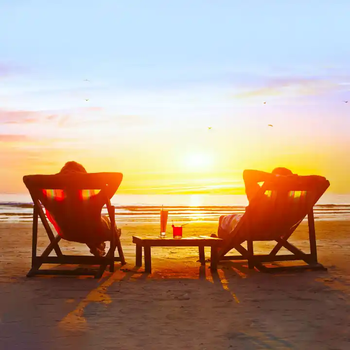 Beach Relaxation and Sunset Watching