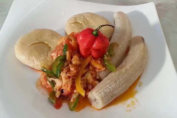 3. GREEN BANANA AND SALT FISH