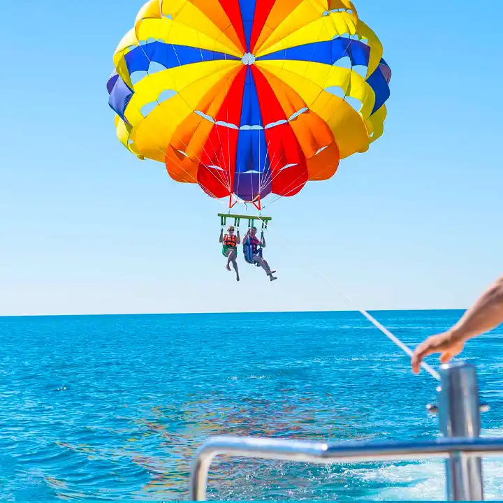 Parasailing Over Beautiful Views of the Water
