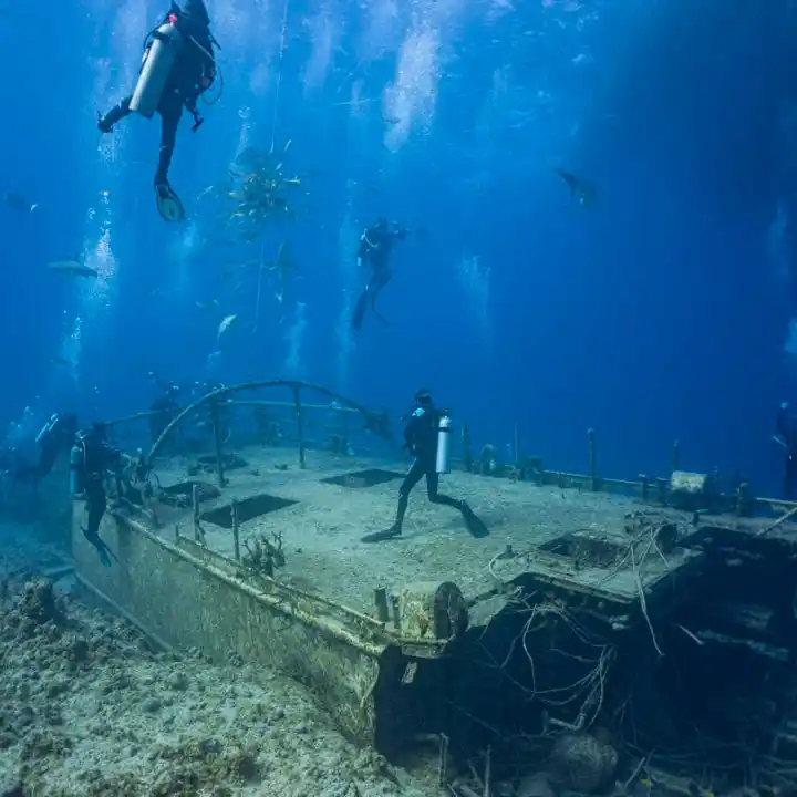 Scuba Diving in Underwater Wrecks